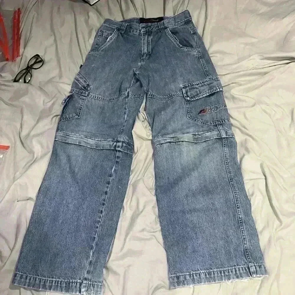 Vintage 90s Lee Pipes Wide Leg Jeans Size 12R